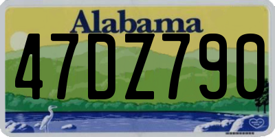 AL license plate 47DZ790