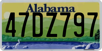 AL license plate 47DZ797