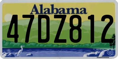AL license plate 47DZ812