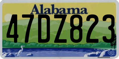 AL license plate 47DZ823
