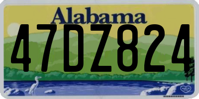 AL license plate 47DZ824