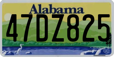 AL license plate 47DZ825
