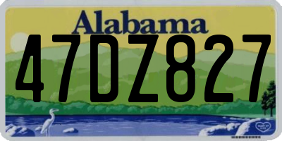 AL license plate 47DZ827