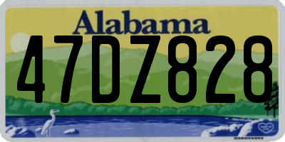 AL license plate 47DZ828