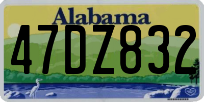 AL license plate 47DZ832