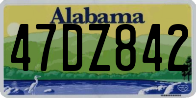 AL license plate 47DZ842