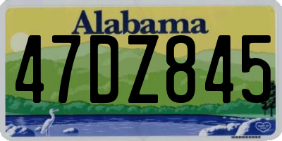 AL license plate 47DZ845