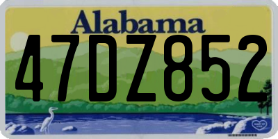 AL license plate 47DZ852