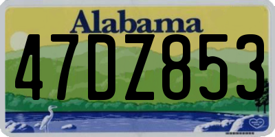 AL license plate 47DZ853