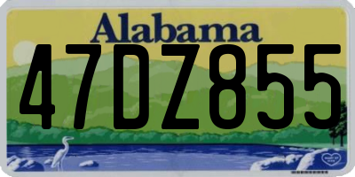 AL license plate 47DZ855