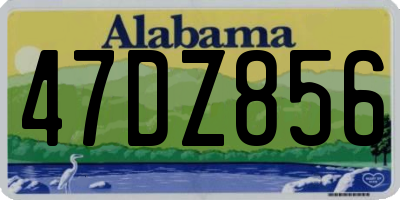 AL license plate 47DZ856