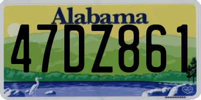 AL license plate 47DZ861
