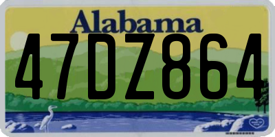 AL license plate 47DZ864