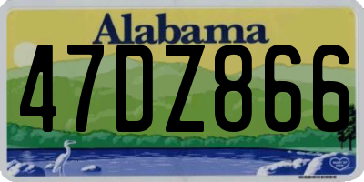 AL license plate 47DZ866