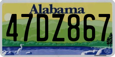 AL license plate 47DZ867