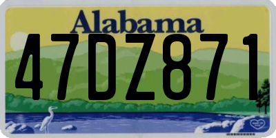 AL license plate 47DZ871