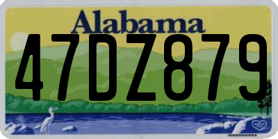 AL license plate 47DZ879