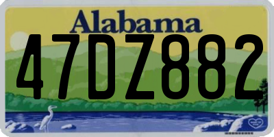 AL license plate 47DZ882