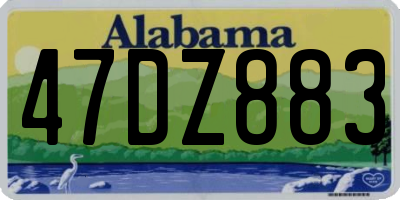 AL license plate 47DZ883