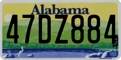 AL license plate 47DZ884