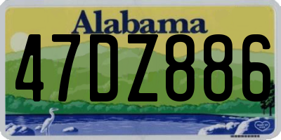 AL license plate 47DZ886