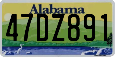 AL license plate 47DZ891