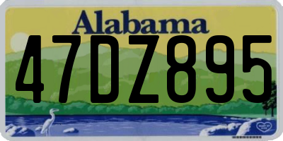AL license plate 47DZ895