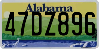 AL license plate 47DZ896