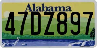 AL license plate 47DZ897