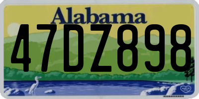 AL license plate 47DZ898
