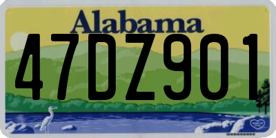 AL license plate 47DZ901