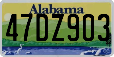 AL license plate 47DZ903