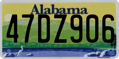 AL license plate 47DZ906