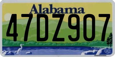 AL license plate 47DZ907