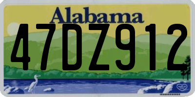 AL license plate 47DZ912