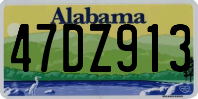 AL license plate 47DZ913