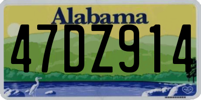 AL license plate 47DZ914