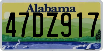 AL license plate 47DZ917