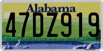 AL license plate 47DZ919