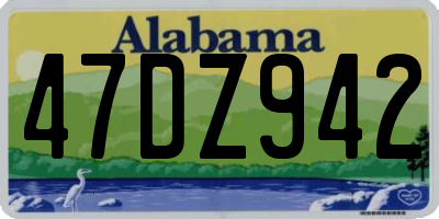 AL license plate 47DZ942