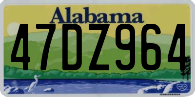 AL license plate 47DZ964