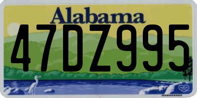 AL license plate 47DZ995