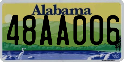 AL license plate 48AA006