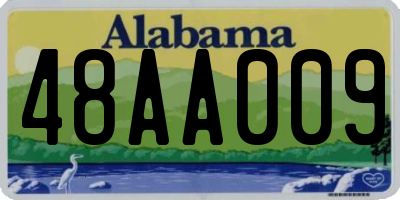 AL license plate 48AA009