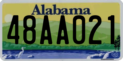 AL license plate 48AA021