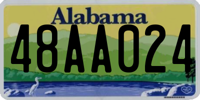 AL license plate 48AA024