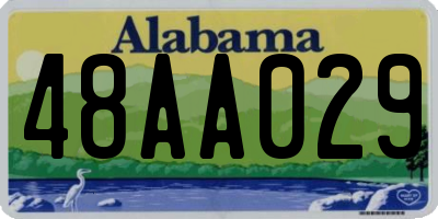 AL license plate 48AA029