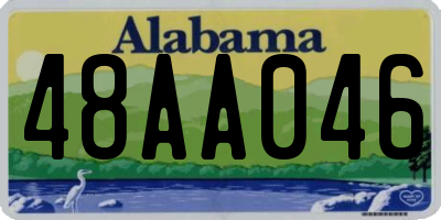 AL license plate 48AA046