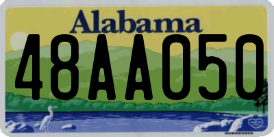 AL license plate 48AA050