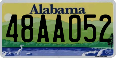 AL license plate 48AA052